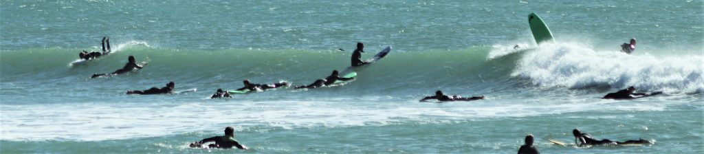 should i buy a foamie - crowded surf spot