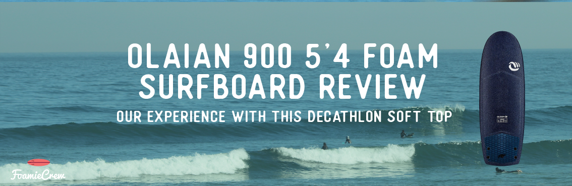 Olaian 900 5'4 foam surfboard review 